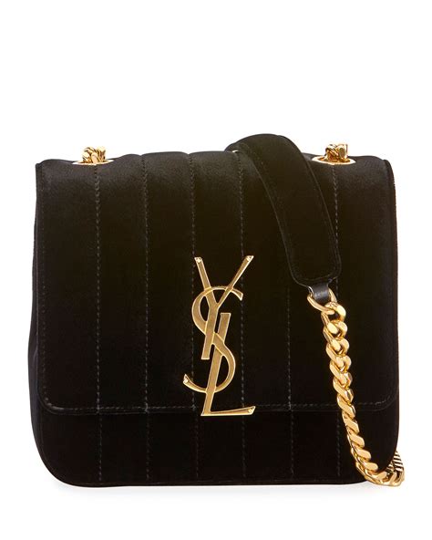 ysl vicky shoulder bag|Saint Laurent Vicky Small YSL Crossbody Bag in Quilted Velvet.